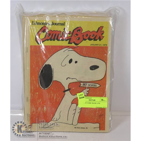 LOT OF 29 COMIC BOOK 1978