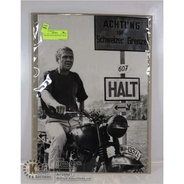 VINTAGE "STEVE MCQUEEN" PHOTO