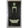 Image 1 : PAIR OF CANVAS PICTURES FOR THE BATHROOM