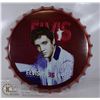 Image 1 : NEW ELVIS PRESLEY BOTTLE CAP STYLE TIN SIGN 16" DI