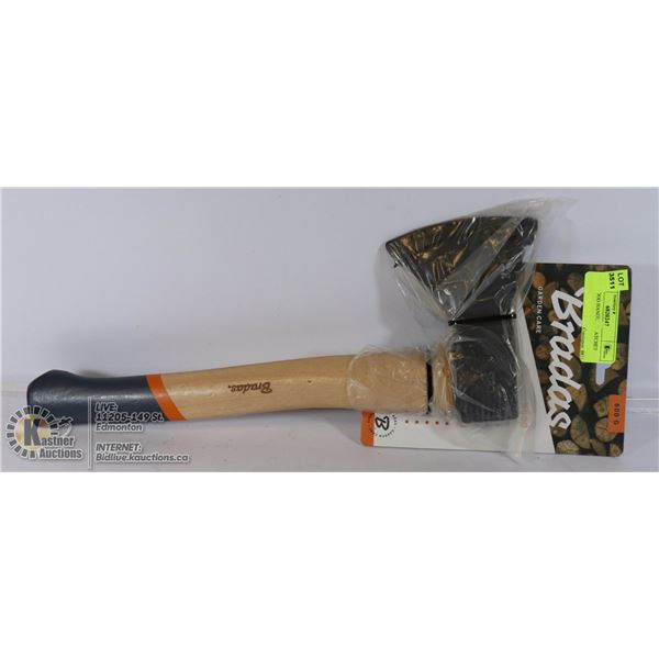 NEW WOOD HANDLED HATCHET