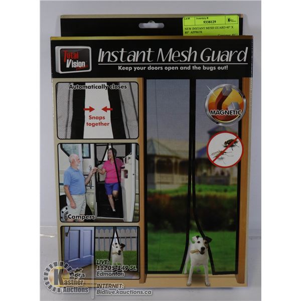 NEW INSTANT MESH GUARD 40" X 80"  APPROX