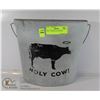 Image 1 : HOLY COW METAL PLANTER