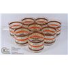 Image 1 : VINTAGE SET OF 8 LIBBY GLASSES WITH WICKER PATERN