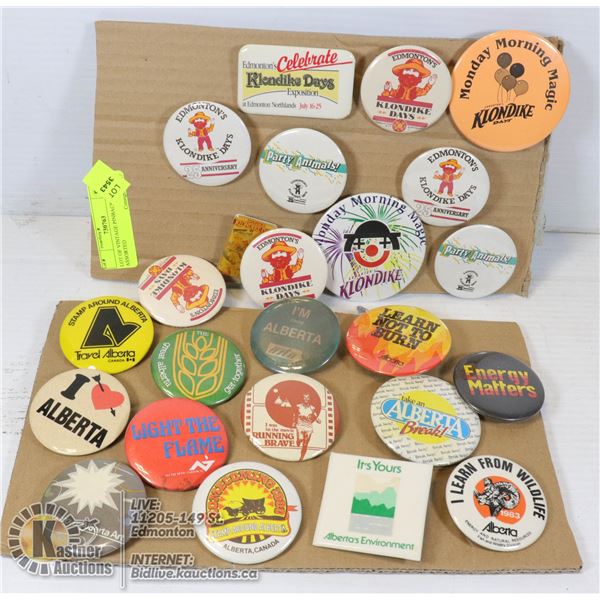 LOT OF VINTAGE PINBACKS ASSORTED