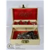 Image 1 : VINTAGE JEWELRY BOX WITH ESTATE JEWELRY