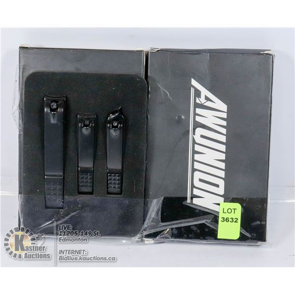 LOT OF TWO 3PCS NAIL CARE KIT