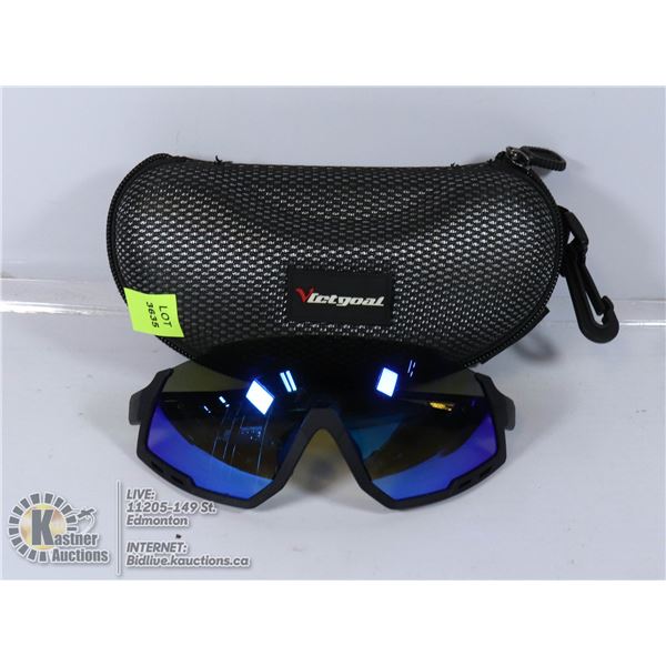 VICTGOAL SPORT SUNGLASSES IN HARD CASE