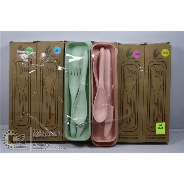 LOT OF 6 TABLEWARE SETS IN BOXES