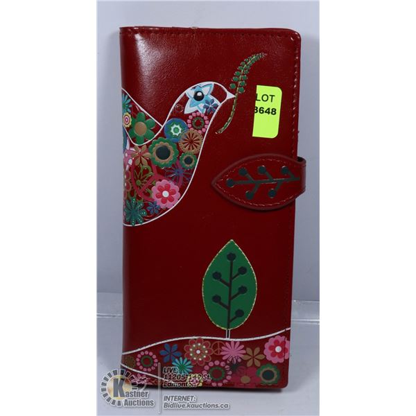 NEW SHAG WEAR WALLET DOVE