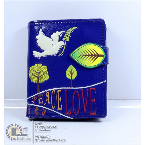 NEW SHAG WEAR WALLET PEACE AND LOVE
