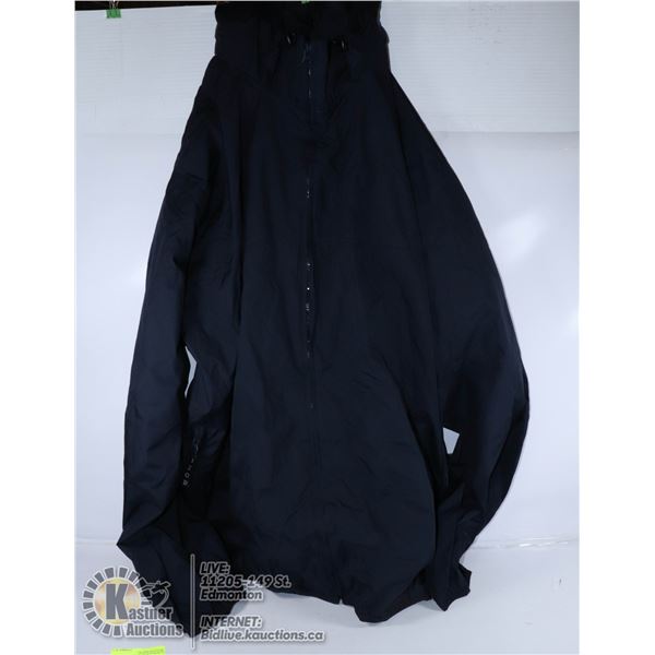 IZOD BLACK PACKABLE JACKET WITH TAG SIZE XL