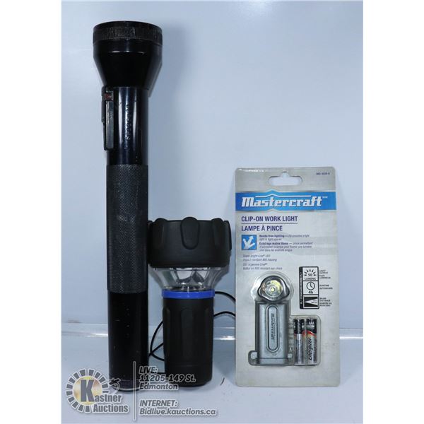 BOX W/ FLASHLIGHTS INCL. AN AUTHENTIC MOAB POLICE