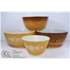 Image 1 : PYREX FOUR PIECE MIXING BOWLS LOT