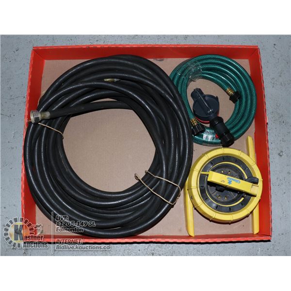 BLACK RUBBER GARDEN HOS,SPRINKLE,SMALL HOSE
