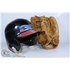 Image 1 : BASEBALL RAWLINGS YOUTH BATTLING HAT AND GLOVE