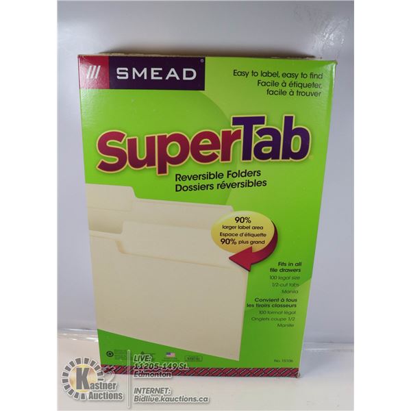 SUPERTAB MANILLA FOLDERS