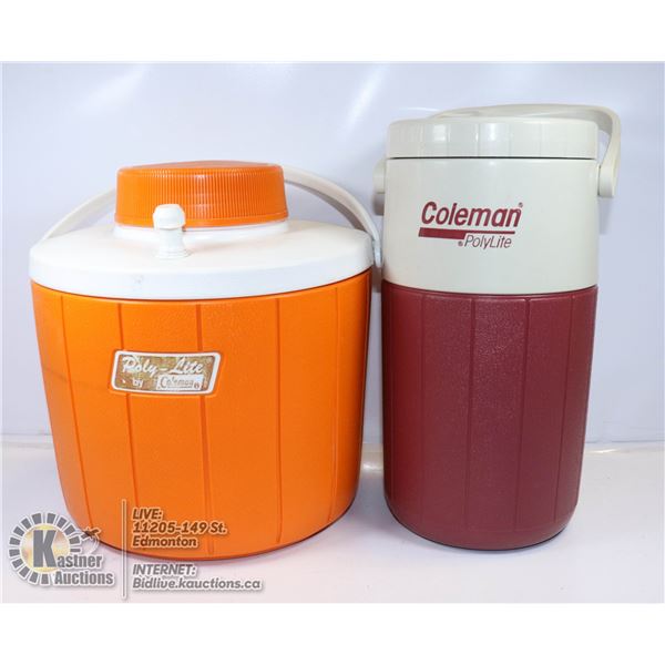 COLEMAN WATER JUGS - 1 GALLON ORANGE POLY LITE