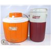 Image 1 : COLEMAN WATER JUGS - 1 GALLON ORANGE POLY LITE