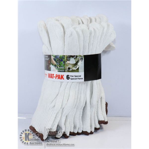 NEW WATSON GLOVES 6 PAIRS OF LINERS