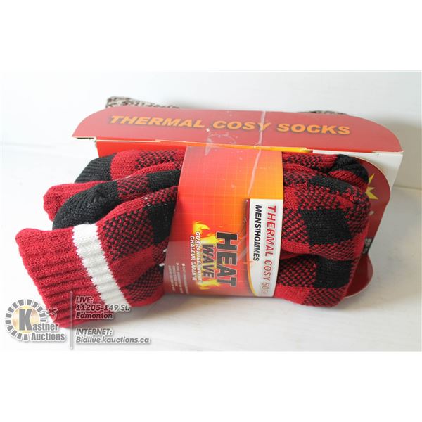 2PK COZY SLIPPER SOCKS-MENS