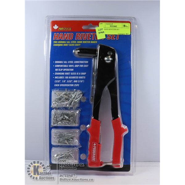 NEW HAND RIVETER SET