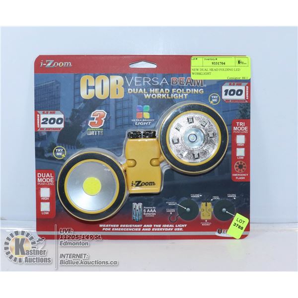 NEW DUAL HEAD FOLDING LED WORKLIGHT
