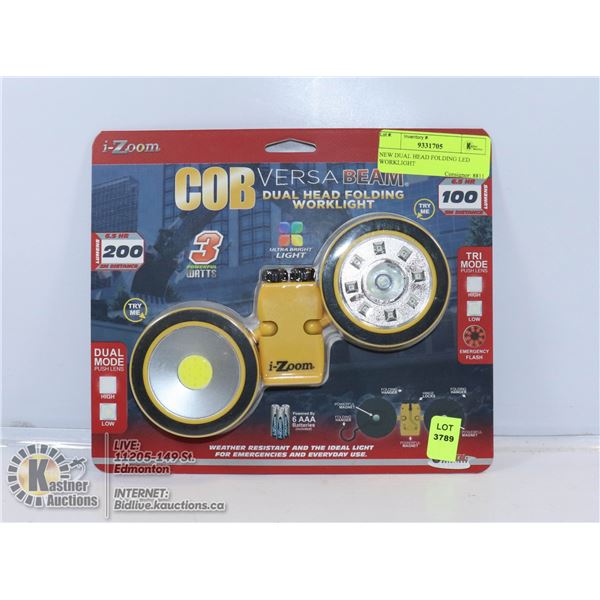 NEW DUAL HEAD FOLDING LED WORKLIGHT