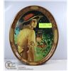Image 1 : VINTAGE TIN OVAL TRAY