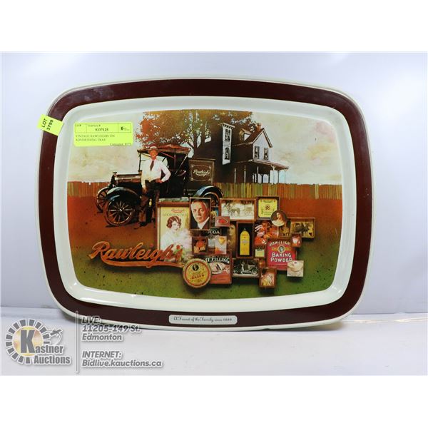 VINTAGE RAWLEIGHS TIN ADVERTISING TRAY