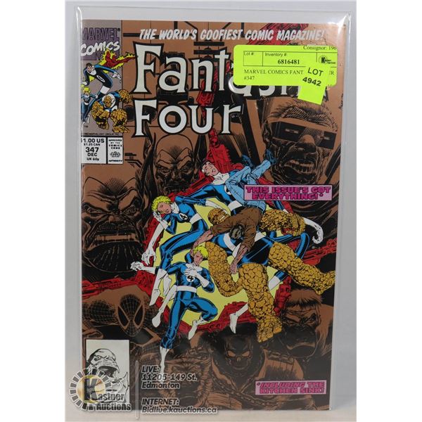 MARVEL COMICS FANTASTIC FOUR #347