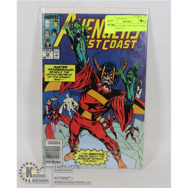 MARVEL COMICS THE WEST COAST AVENGERS #52