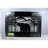 Image 1 : NEW METAL WILDLIFE SHADOWBOX - BEAR