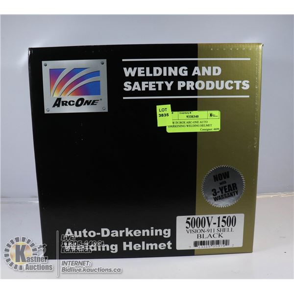 NEW IN BOX ARC-ONE AUTO DARKENING WELDING HELMET