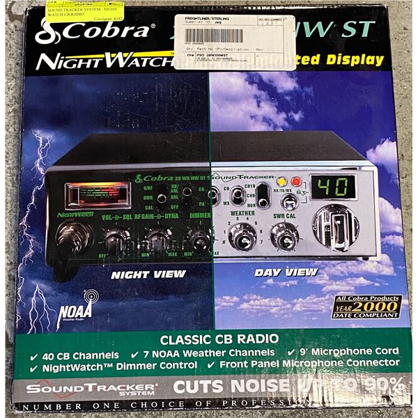 SOUND TRACKER SYSTEM - NIGHT WATCH CB RABIO