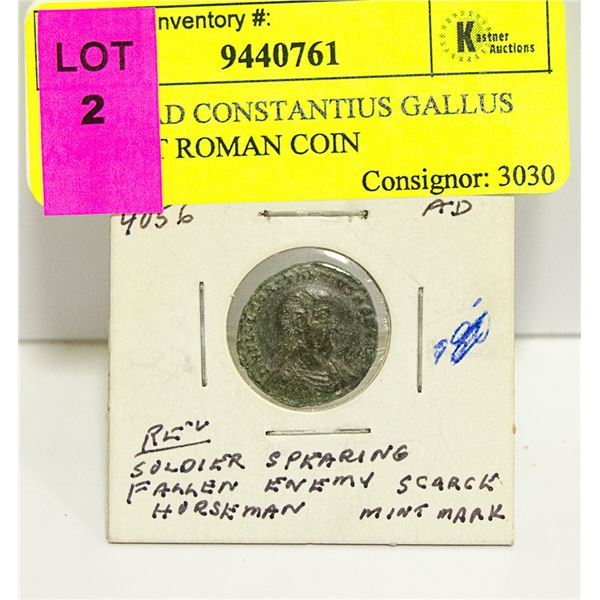 351-354 AD CONSTANTIUS GALLUS ANCIENT ROMAN COIN