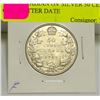 Image 1 : 1929 CANADIAN GV SILVER 50 CENT COIN BETTER DATE