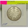 Image 1 : 1934 CANADIAN GV SILVER 50 CENT COIN BETTER DATE