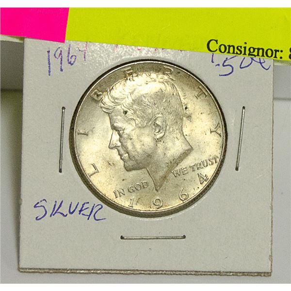 1964 JFK .50 CENT COIN