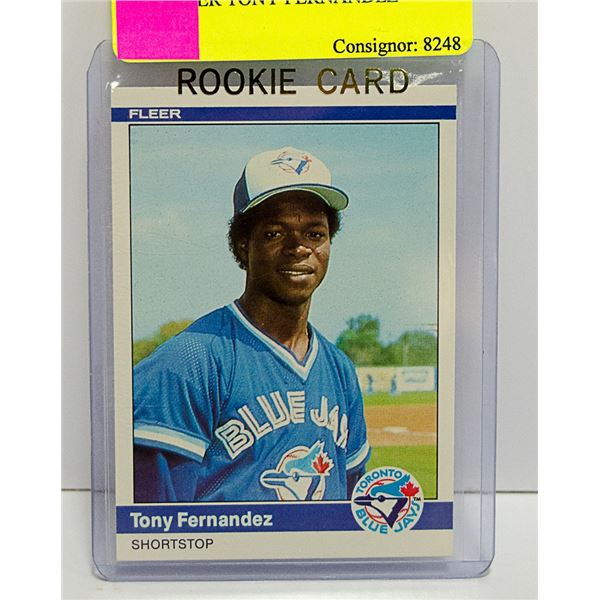 1984 FLEER TONY FERNANDEZ ROOKIE