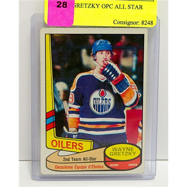 1980 - 81 GRETZKY OPC ALL STAR