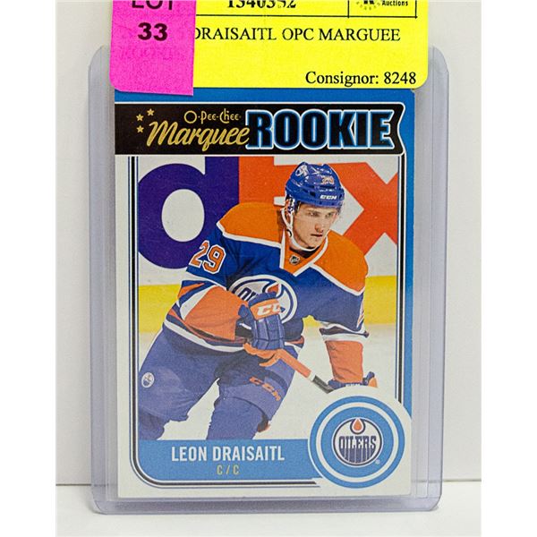 2014 - 15 DRAISAITL OPC MARQUEE ROOKIE