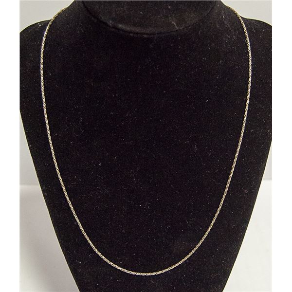 .925 STERLING SILVER BOX LINK CHAIN 20"