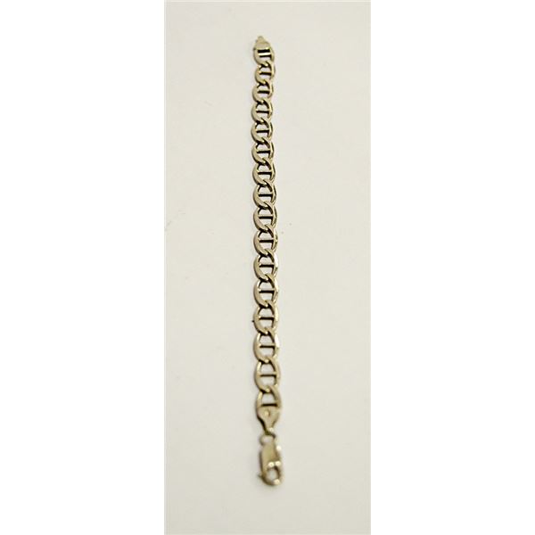 .925 SOLID SILVER ITALIAN ANCHOR LINK BRACELET 8"