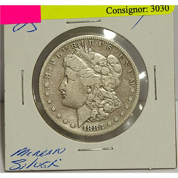 1883 US MORGAN SILVER DOLLAR