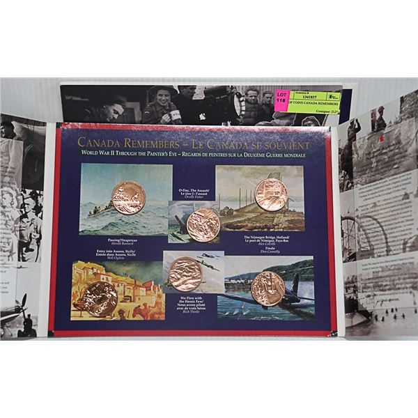 SET OF COINS CANADA REMEMBERS