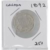 Image 1 : 1892 CANADIAN TWENTY FIVE CENT SILVER COIN