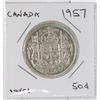 Image 1 : 1957 CANADIAN FIFTY CENT SILVER COIN
