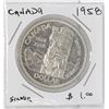 Image 1 : 1958 CANADIAN  SILVER DOLLAR COIN