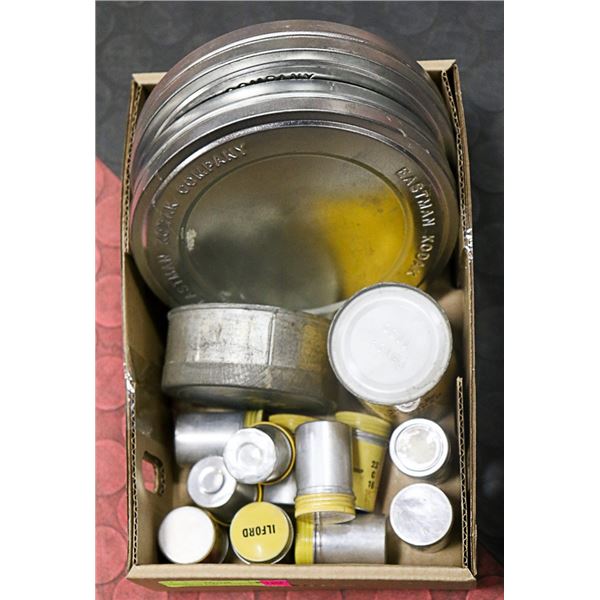 VINTAGE "ILFORD & KODAK" FILM CANISTERS AND